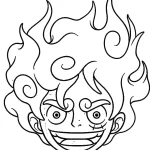 coloriage Luffy pour enfant de 8 ans