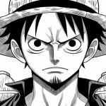 imprimer coloriage Luffy pour enfant