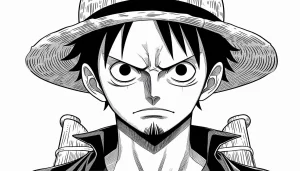 imprimer coloriage Luffy pour enfant