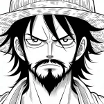 coloriage Luffy en ligne pour enfant