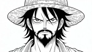 coloriage Luffy en ligne pour enfant
