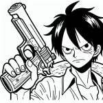 coloriage Luffy a dessiner en ligne