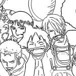 coloriage Luffy pour enfant de 7 ans