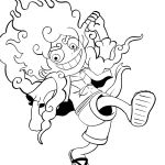 coloriage Luffy pour enfant gratuit
