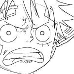 coloriage Luffy pour bebe a imprimer