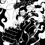 coloriage Luffy a imprimer