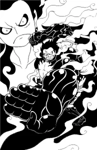coloriage Luffy a imprimer