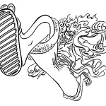 coloriage Luffy pour enfants a imprimer
