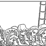 coloriage Luffy pour bebe a imprimer