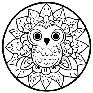 coloriage Mandala en ligne pour enfant