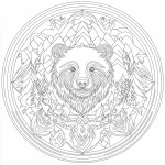 coloriage Mandala pour enfant de 4 ans