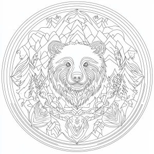 coloriage Mandala pour enfant de 4 ans