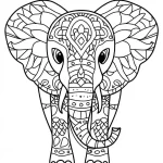 coloriage Mandala pour bebe a imprimer