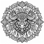 coloriage Mandala Animaux pour bebe a imprimer