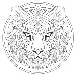 coloriage Mandala Animaux pour enfants a imprimer gratuit