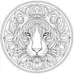 coloriage Mandala Animaux pour enfant