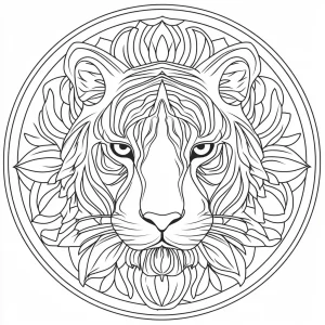 coloriage Mandala Animaux pour enfant