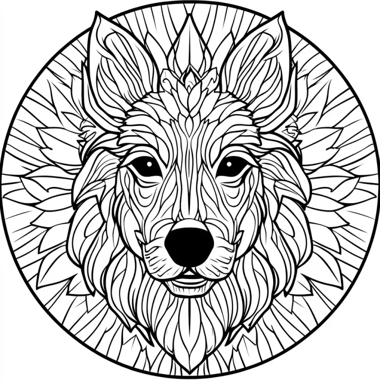 Tranh tô màu Mandala animaux