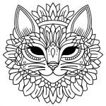 imprimer coloriage Mandala Animaux gratuit