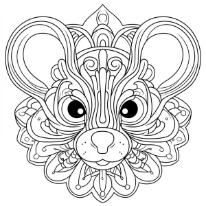 coloriage Mandala Animaux a telecharger