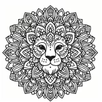 coloriage Mandala animaux gratuit a imprimer