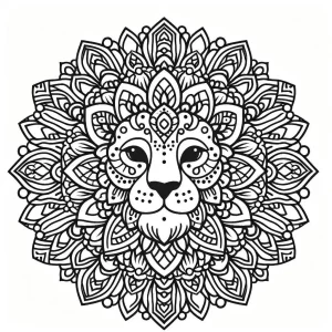 coloriage Mandala animaux gratuit a imprimer