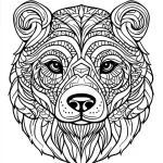 coloriage Mandala animaux educatif pour enfant
