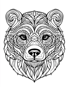 coloriage Mandala animaux educatif pour enfant