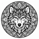 télécharger coloriage Mandala animaux _1 gratuit