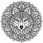 coloriage Mandala animaux pour enfant de 3 ans