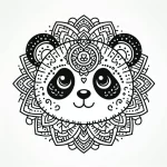 coloriage Mandala animaux et découpage à imprimer