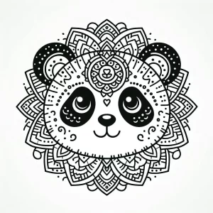 coloriage Mandala animaux et découpage à imprimer
