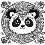 coloriage Mandala animaux et dessins