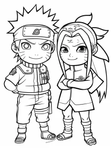 coloriage Manga pour enfant à imprimer