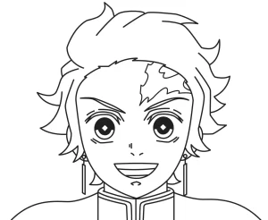 coloriage Manga pour enfant de 4 ans