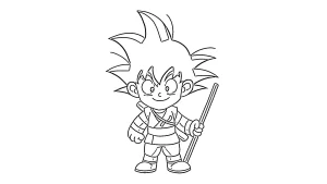 coloriage Manga educatif pour enfant