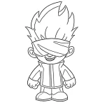coloriage Manga à imprimer pour enfant de 3 ans