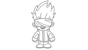 coloriage Manga à imprimer pour enfant de 3 ans