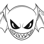coloriage Masque Halloween gratuit pour enfants