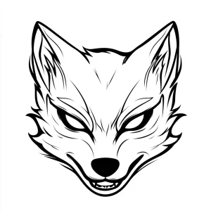 coloriage Masque Halloween à imprimer a4