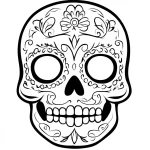 coloriage Masque Halloween à imprimer a4