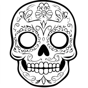 coloriage Masque Halloween à imprimer a4