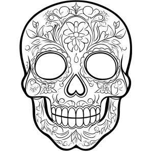 coloriage Masque Halloween en ligne