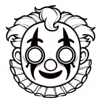 coloriage Masque Halloween à imprimer pdf gratuit