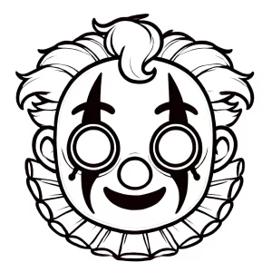 coloriage Masque Halloween à imprimer pdf gratuit