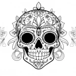 coloriage Masque Halloween pour enfant à imprimer