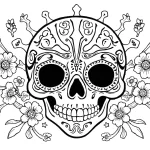 coloriage Masque Halloween a telecharger