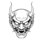 coloriage Masque Halloween à imprimer kawaii