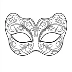 coloriage Masque Halloween et dessins