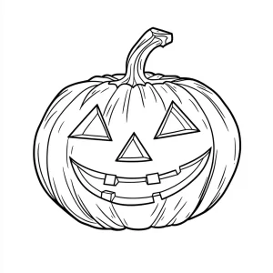 coloriage Masque Halloween pour bebe a imprimer